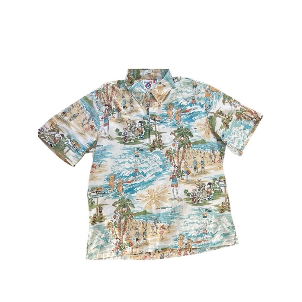 NEW Reyn Spooner GRATEFUL DEAD BEACH PARTY LIMITED EDITION Aloha Shirt Size XL